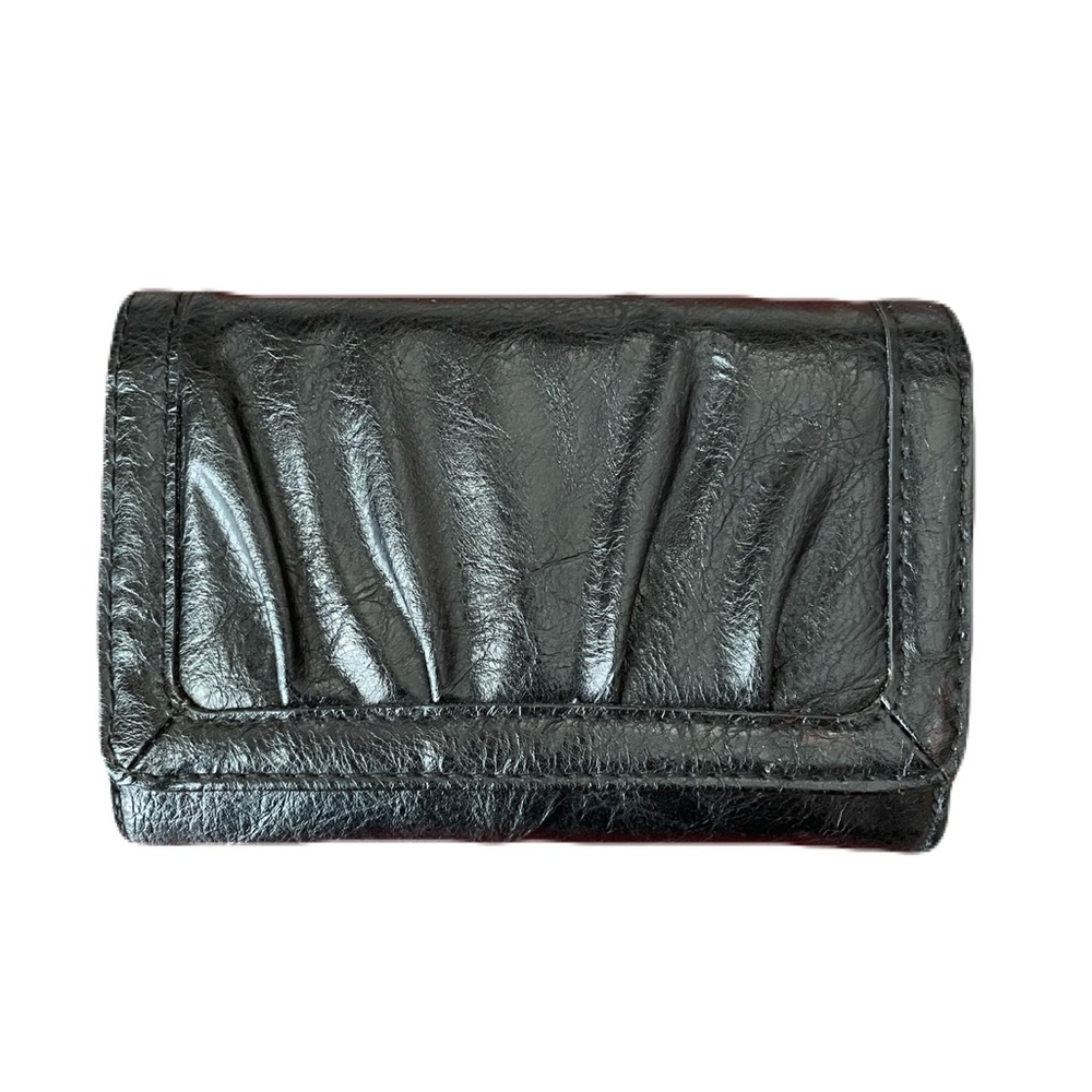 Style & Co Black Trifold Leather Wallet